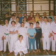 Trener Frankiewicz z grupÄ z Wolsztyna, rok 1996.
